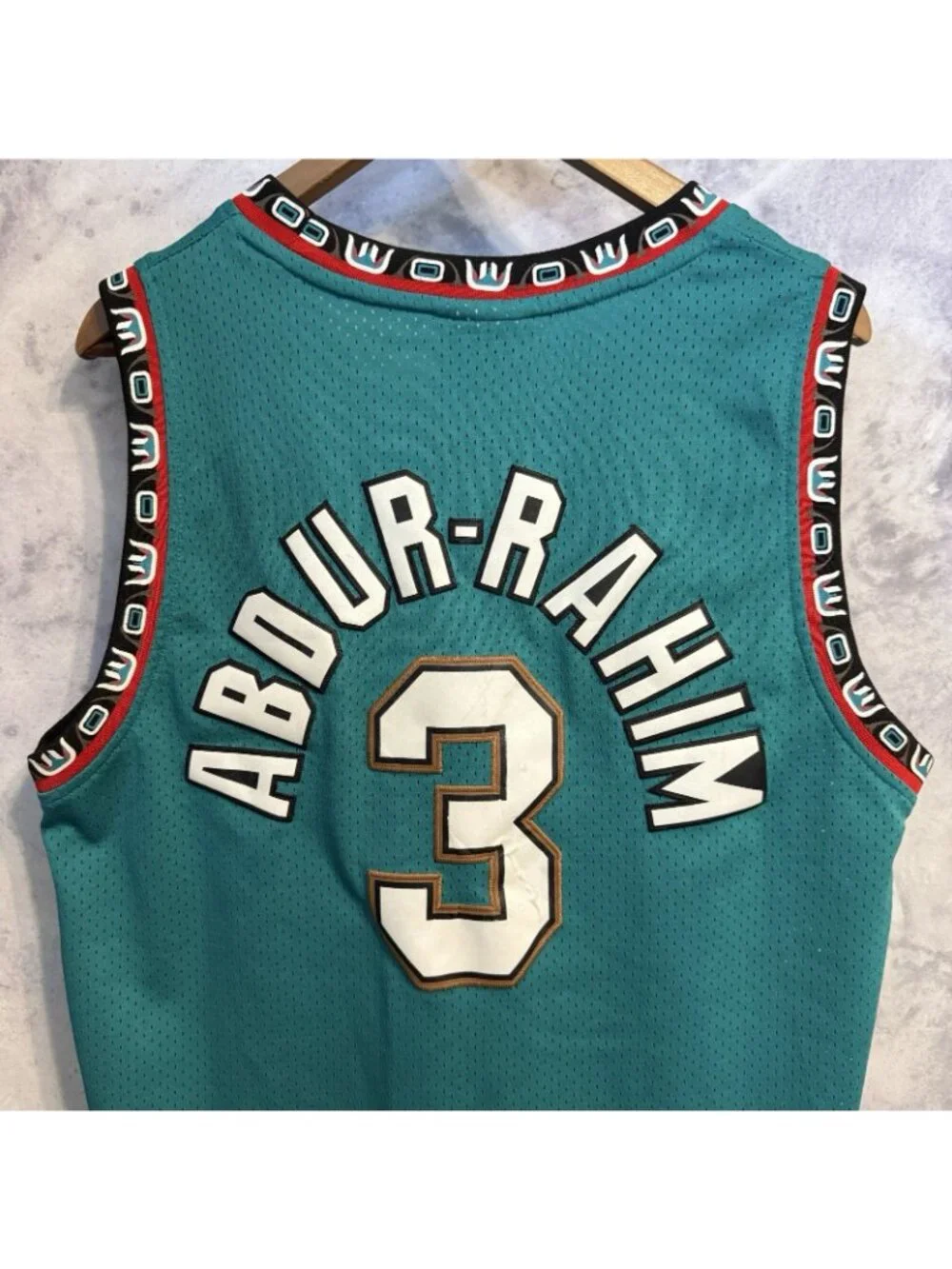 Adidas Vancouver Grizzlies Shareef Abdur-Rahim #3 NBA Hardwood Classics Size M